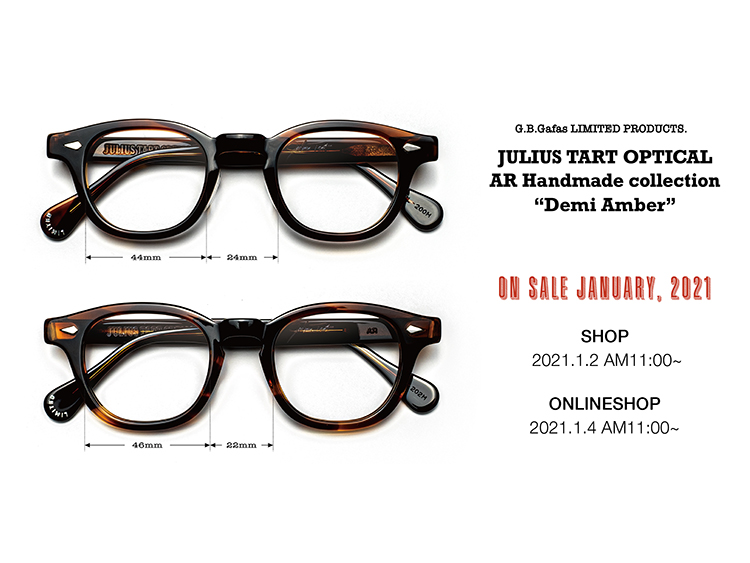 人気沸騰】 JULIUS TART OPTICAL AR デミアンバー 46 22 kids-nurie.com